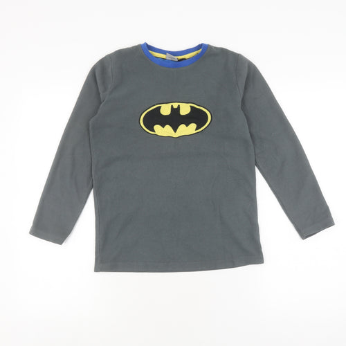 Batman Boys Grey Fleece Pullover Sweatshirt 11-12 Years