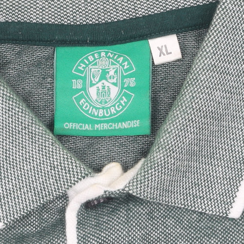 Hibernian Edinburgh Men's Green XL Polo Shirt