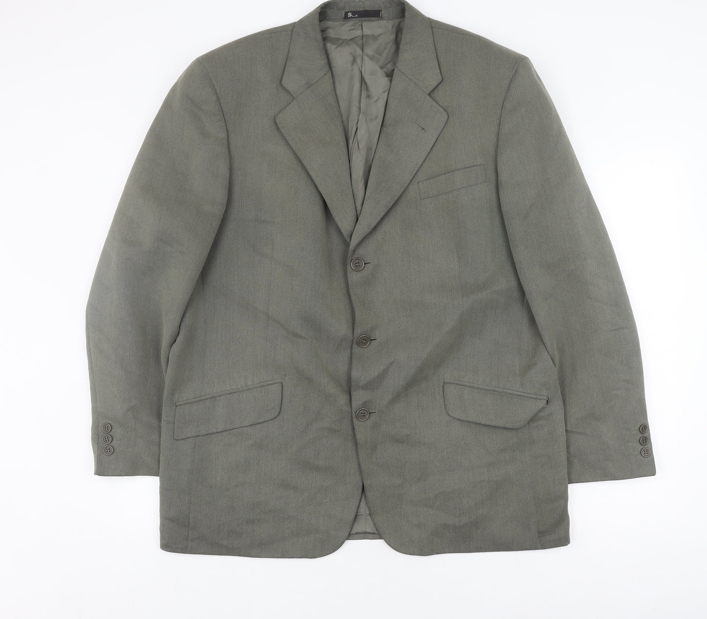BHS Men's Green Blazer, Regular Fit, Size 44R