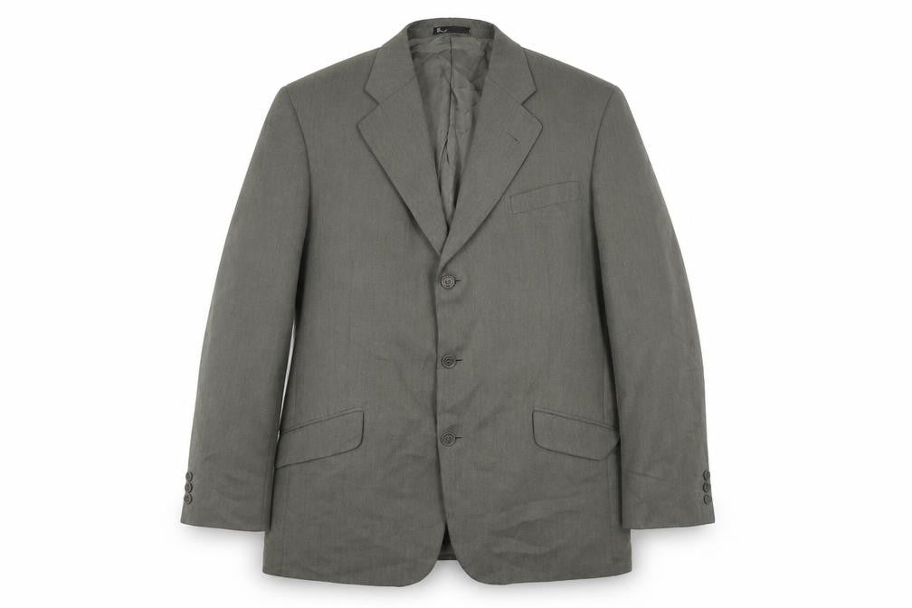 Front view of BHS Men's Green Blazer, Regular Fit, size 44R