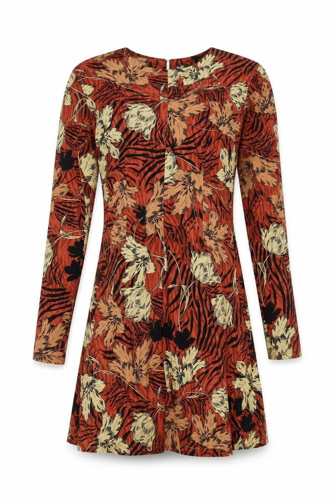 Front view of Yumi Women's Floral Multicoloured Dress, size 10
