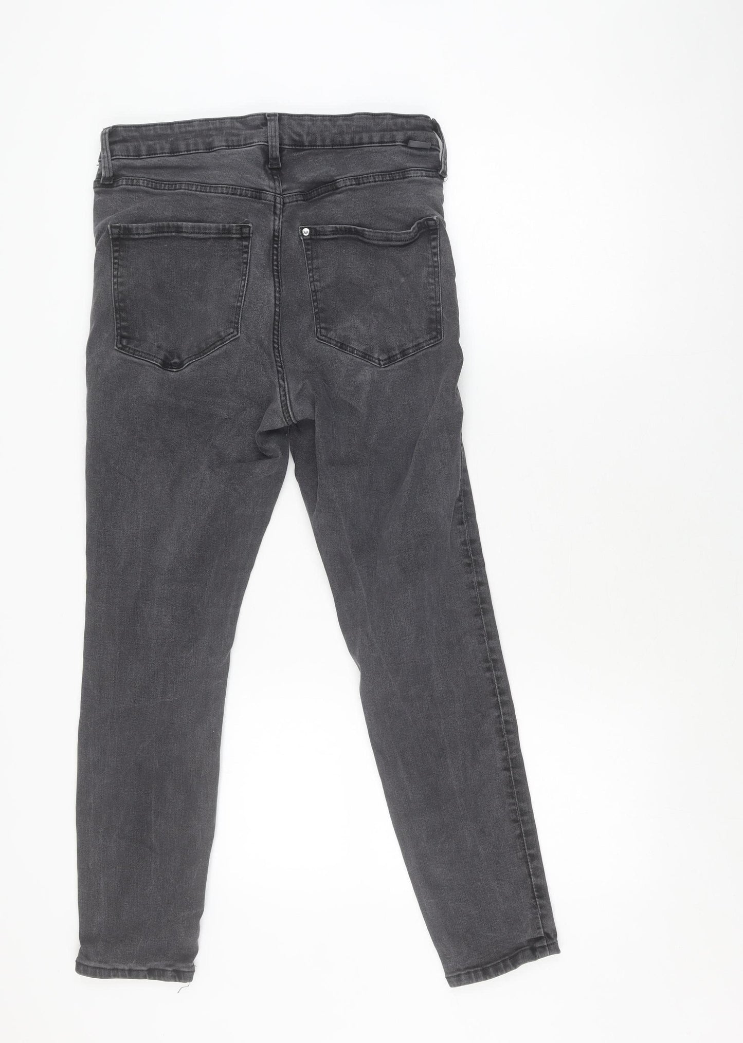 H&M Women's Grey Skinny Jeans M – Slim Fit Casual