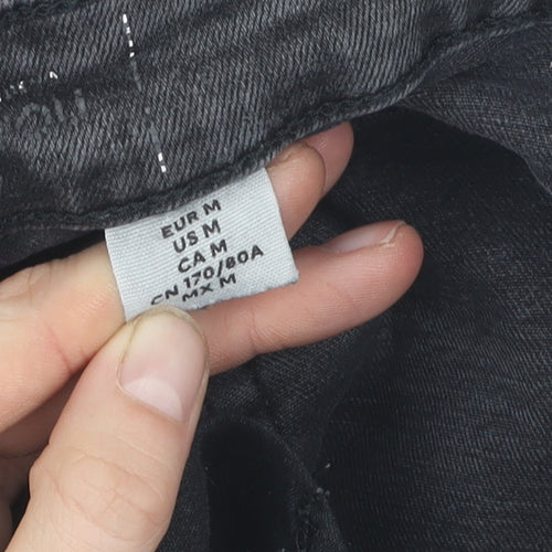 H&M Women's Grey Skinny Jeans M – Slim Fit Casual