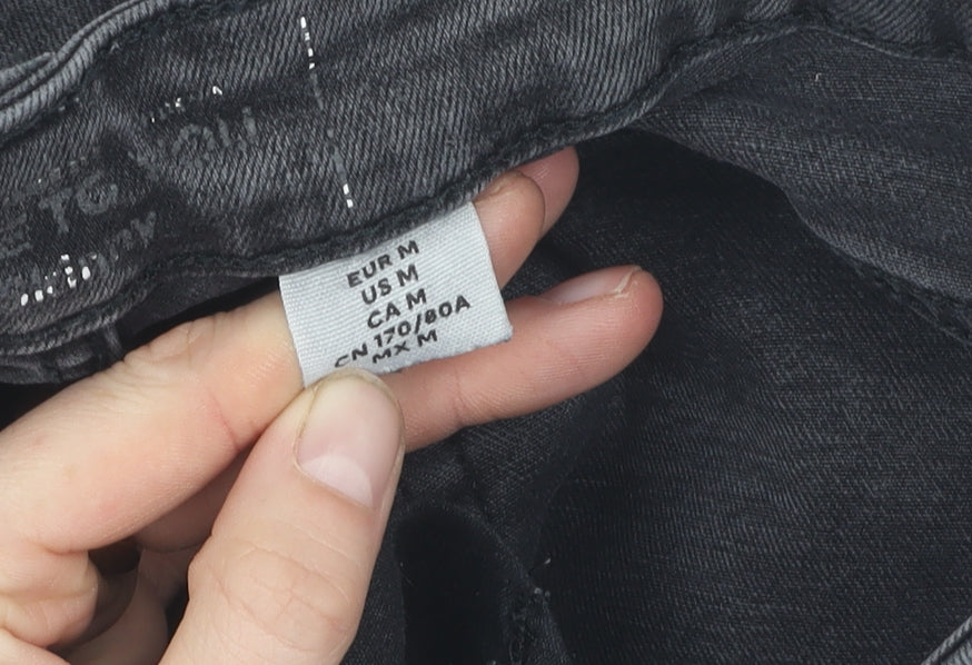 H&M Women's Grey Skinny Jeans M – Slim Fit Casual