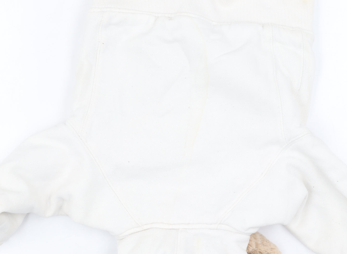 Gap Toddler Unisex White Jacket 12-18 Months, Hooded & Lined