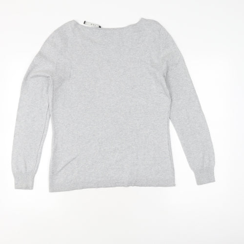 Oui Women's Grey Pullover Jumper Size 16