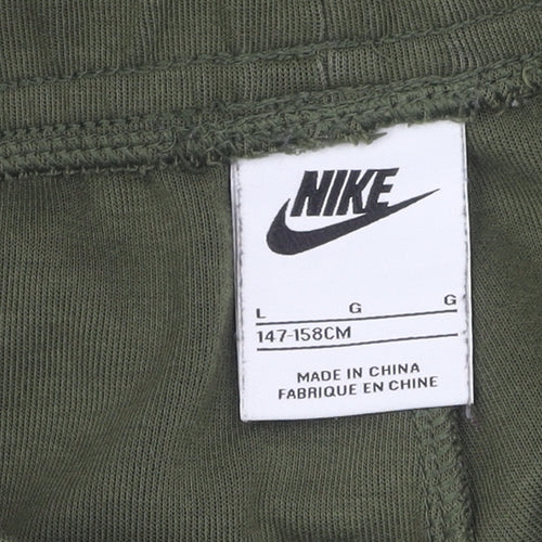 Nike Boys Green Joggers L - Comfortable Activewear Trousers