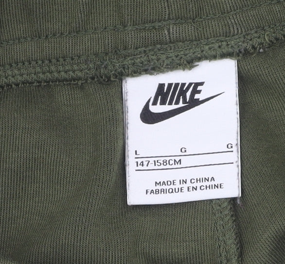 Nike Boys Green Joggers L - Comfortable Activewear Trousers
