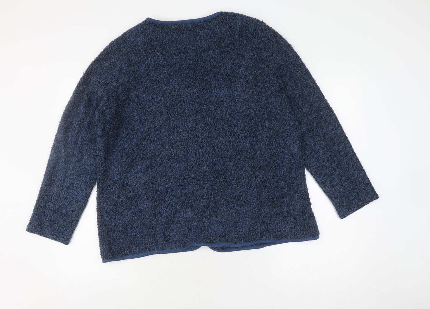 Charmance Women's Blue Knit Jacket Size 22 Casual