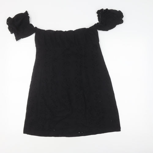 ASOS Black Off the Shoulder Women's Dress, Size 12