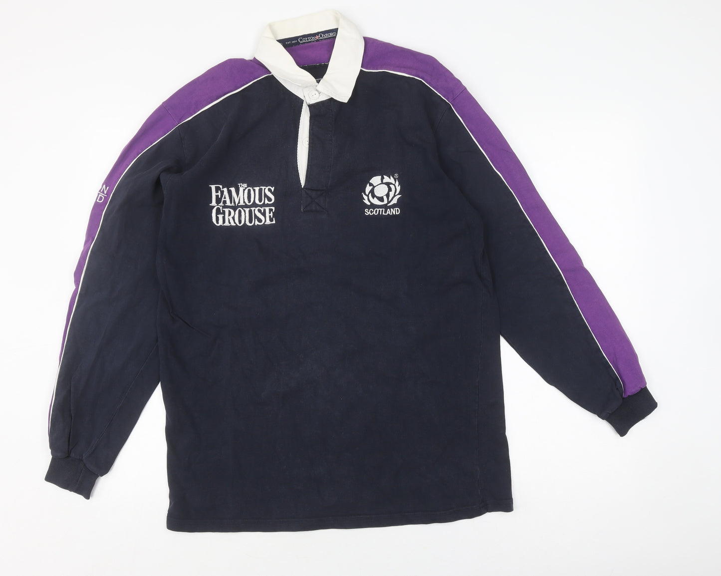 Cotton Oxford Men's Multicoloured Rugby Sweatshirt M