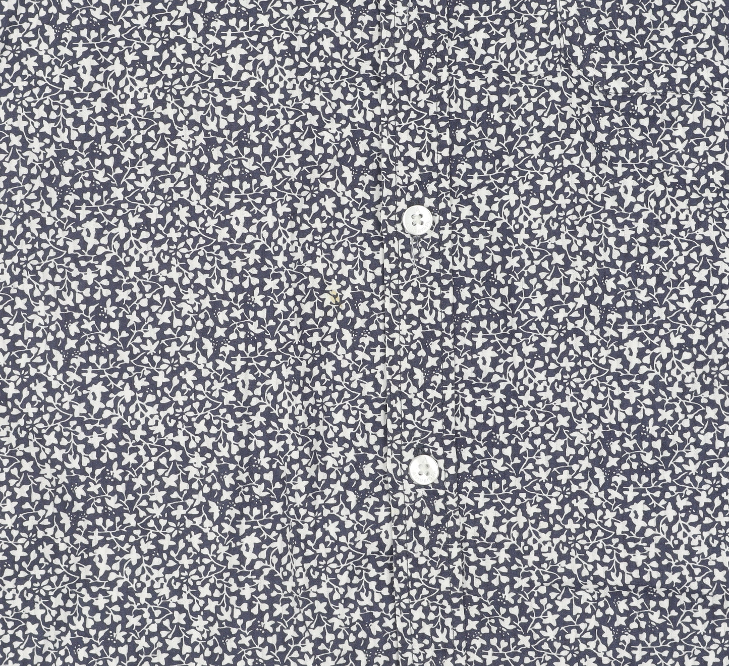 Marks & Spencer Men's Blue Floral Slim Fit Shirt