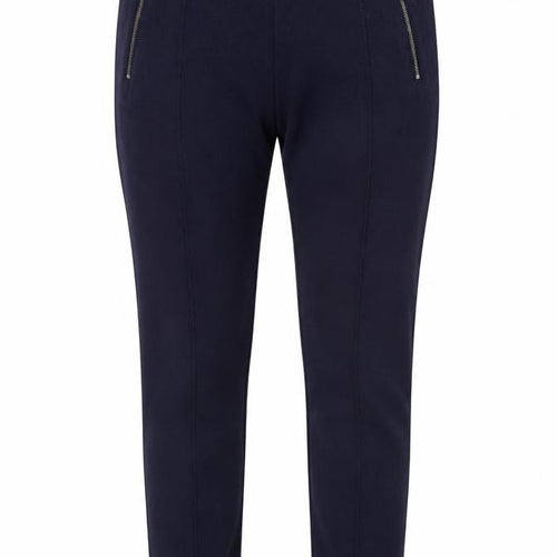 Faded Glory Women's Blue XL Jegging Trousers with Zip Accents