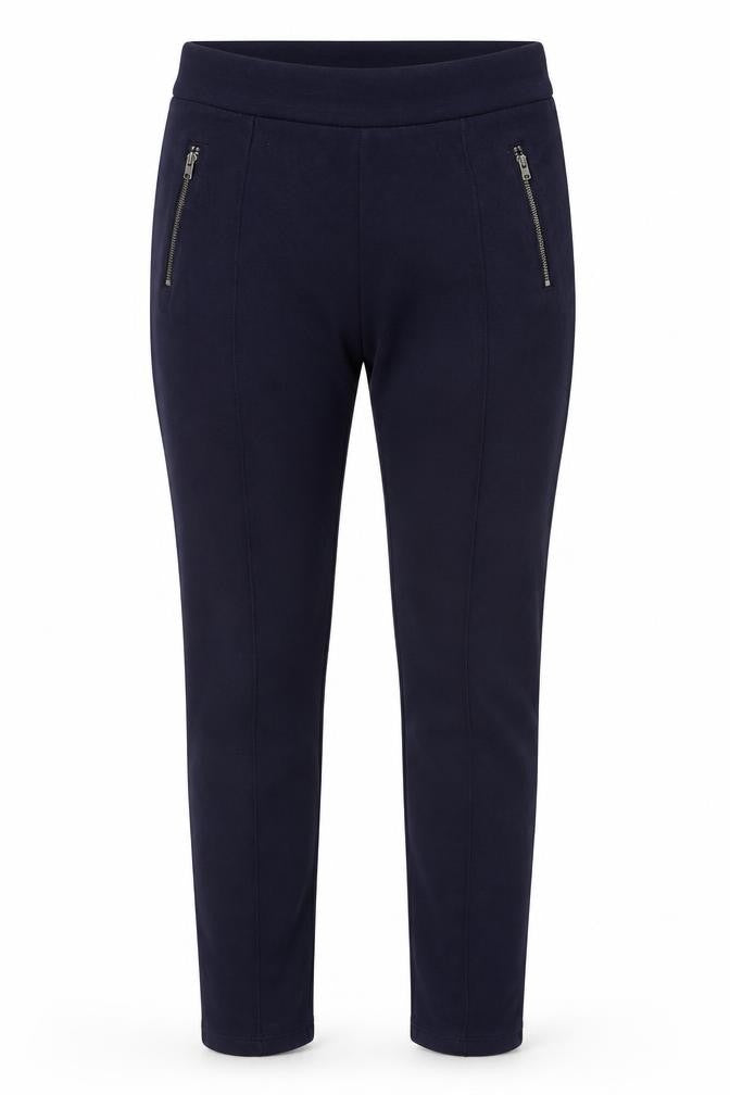 Faded Glory Women's Blue XL Jegging Trousers with Zip Accents