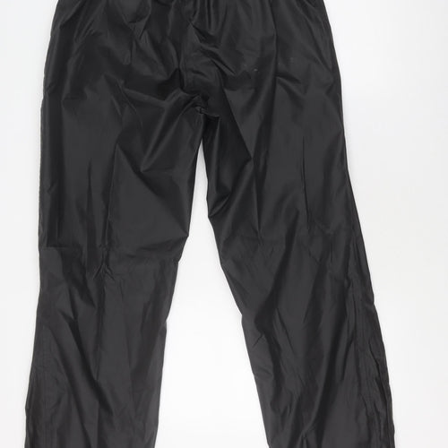 Decathlon Men's Black XL Rain Trousers - Waterproof & Lightweight