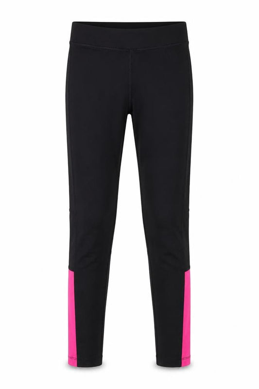 Front view of Karrimor girls’' black running leggings, size 9-10, years