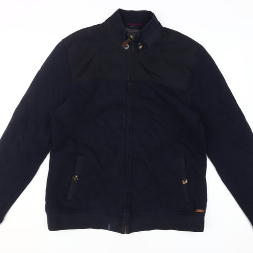 Ted Baker Men's Blue Mid-Length Jacket, Size 4