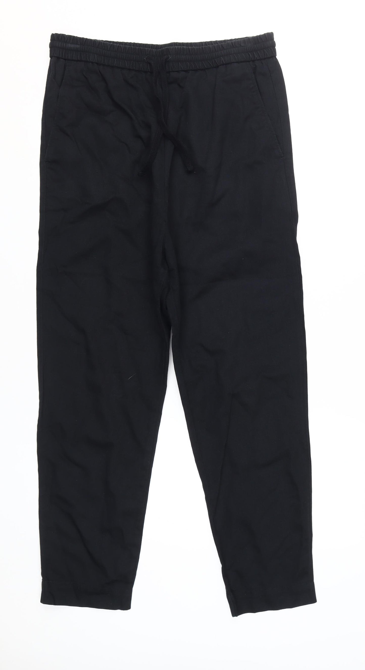COS Women's Black Trousers - Size 10, Relaxed Fit