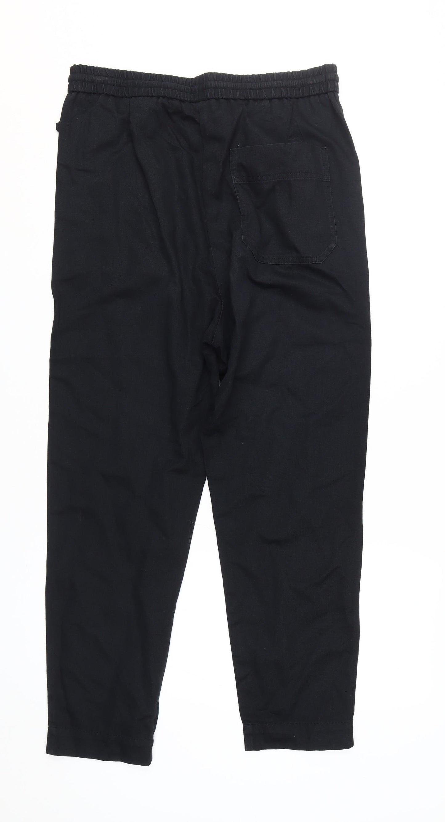 COS Women's Black Trousers - Size 10, Relaxed Fit