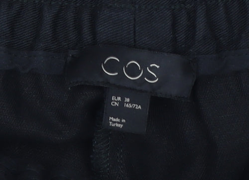COS Women's Black Trousers - Size 10, Relaxed Fit