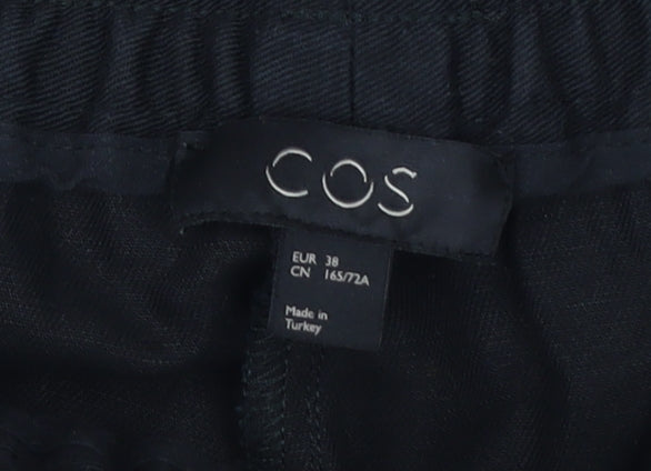 COS Women's Black Trousers - Size 10, Relaxed Fit