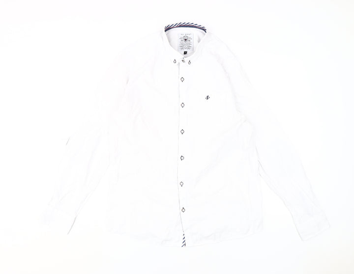 DI-BYE Men's White L Regular Fit Dress Shirt