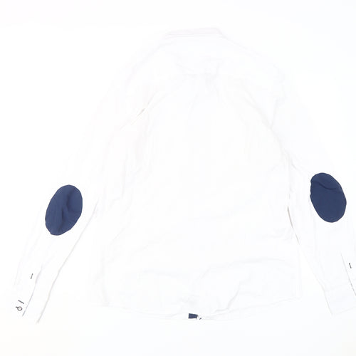 DI-BYE Men's White L Regular Fit Dress Shirt