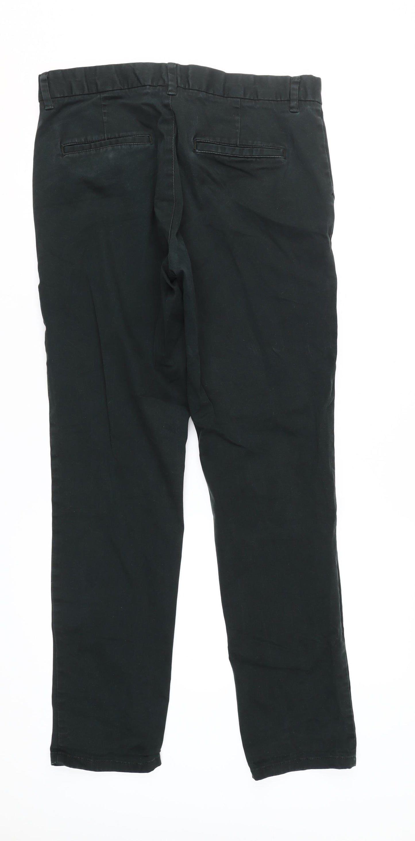 Next Men's Green Chino Trousers, Size M, 32W 31L
