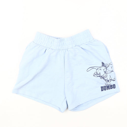 Disney Women's Blue Dumbo Shorts Size 6 Casual Summer Wear