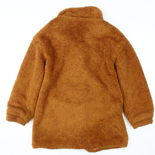 Izabel London Women's Brown Mid-Length Puffer Coat