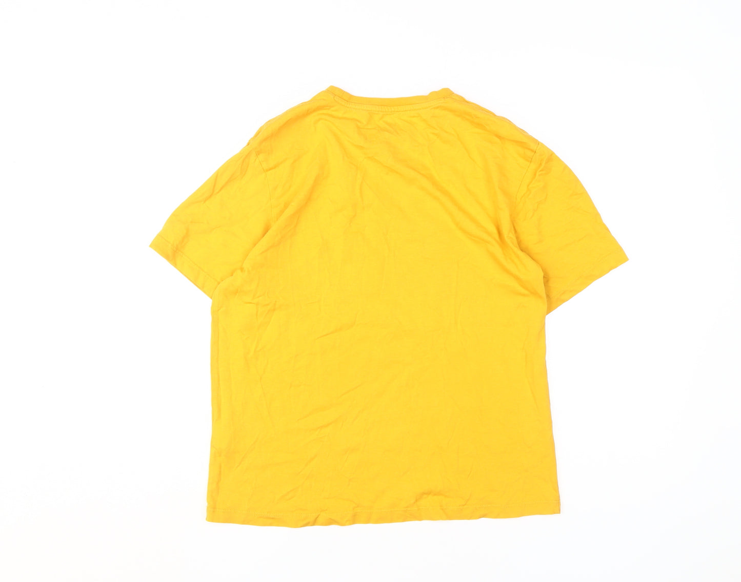 Helly Hansen Yellow Unisex T-Shirt, S, Summer Casual