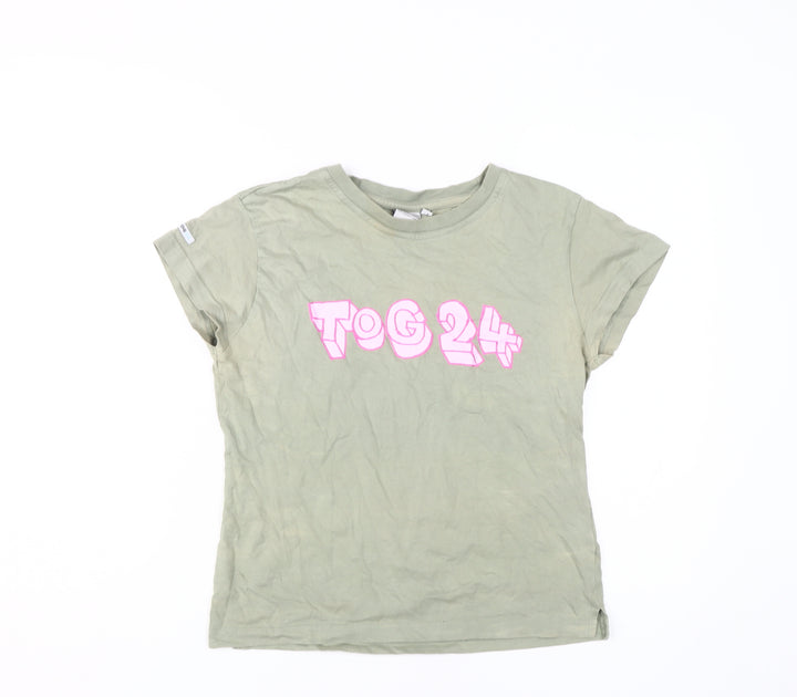 TOG 24 Women Green Crew Neck T-Shirt Size L - Casual Style
