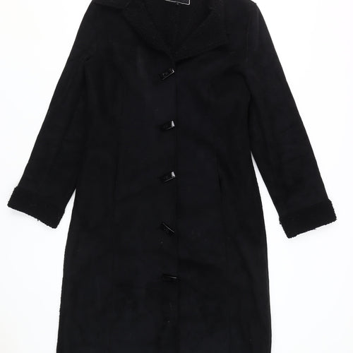 Marks and Spencer Women's Black Overcoat, Size S