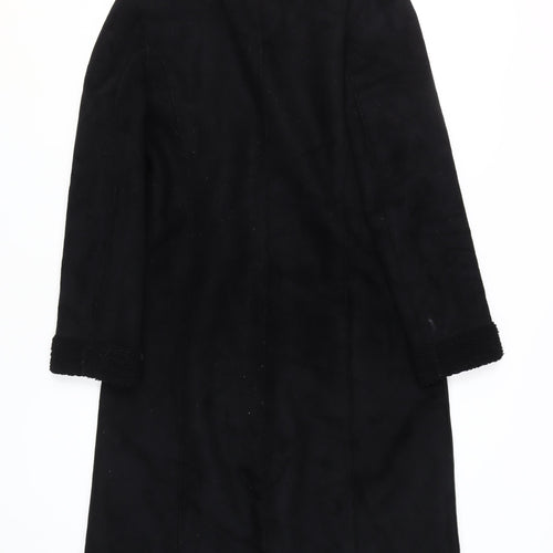 Marks and Spencer Women's Black Overcoat, Size S