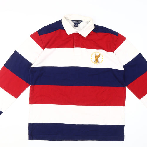 Lands' End Men's Multicoloured M Striped Polo