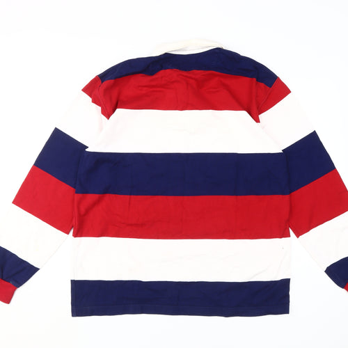 Lands' End Men's Multicoloured M Striped Polo