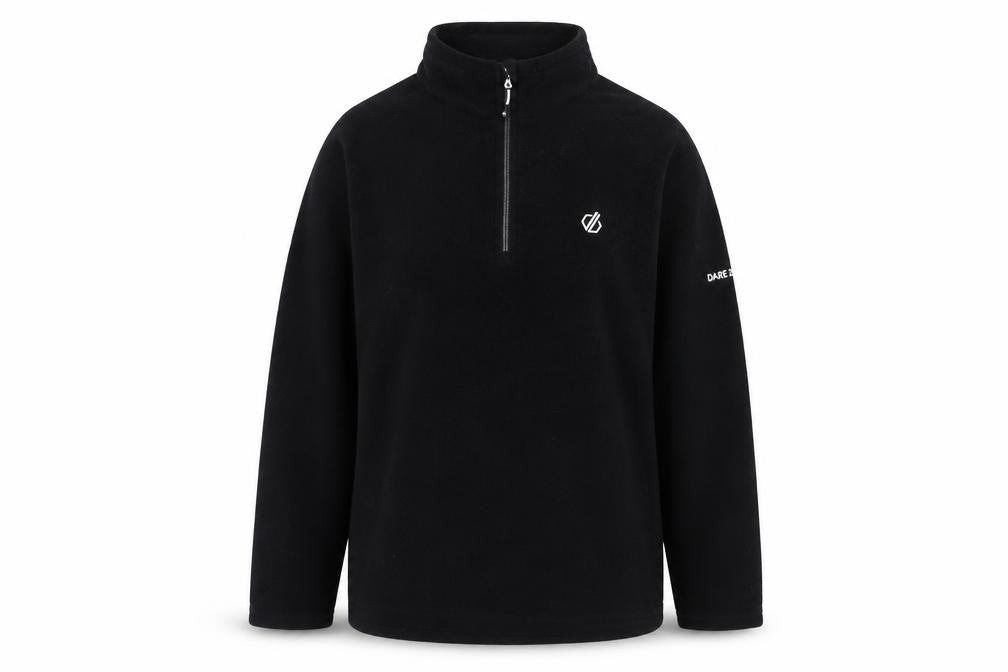 Front view of Dare 2b Women's Black Lightweight Pullover Sweatshirt, size 16