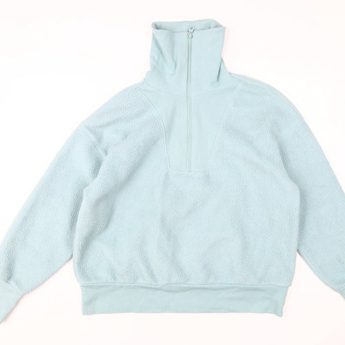 A New Day Women's Blue High Neck Pullover Sweatshirt L