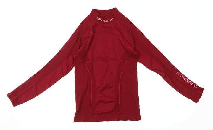 Brubeck Girls Red Pullover Top, Size 12, Long Sleeve Athletic
