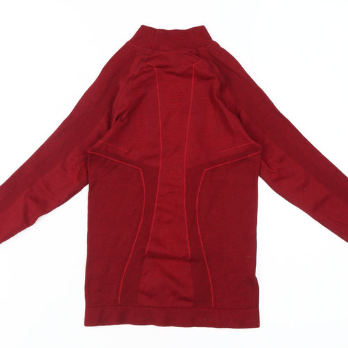 Brubeck Girls Red Pullover Top, Size 12, Long Sleeve Athletic