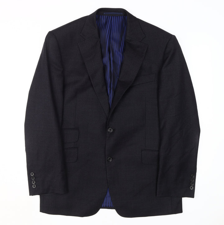 Marks & Spencer Men's Black Wool Blazer, Size 40S
