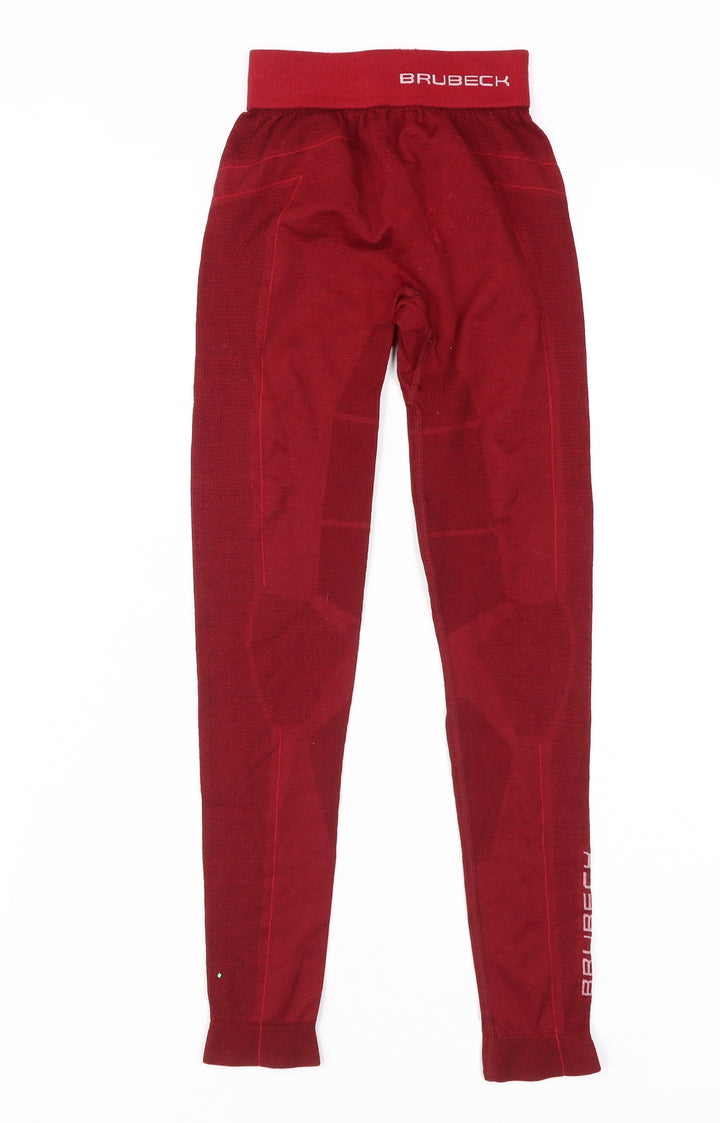 Brubeck Girls Red Activewear Leggings 11 Years