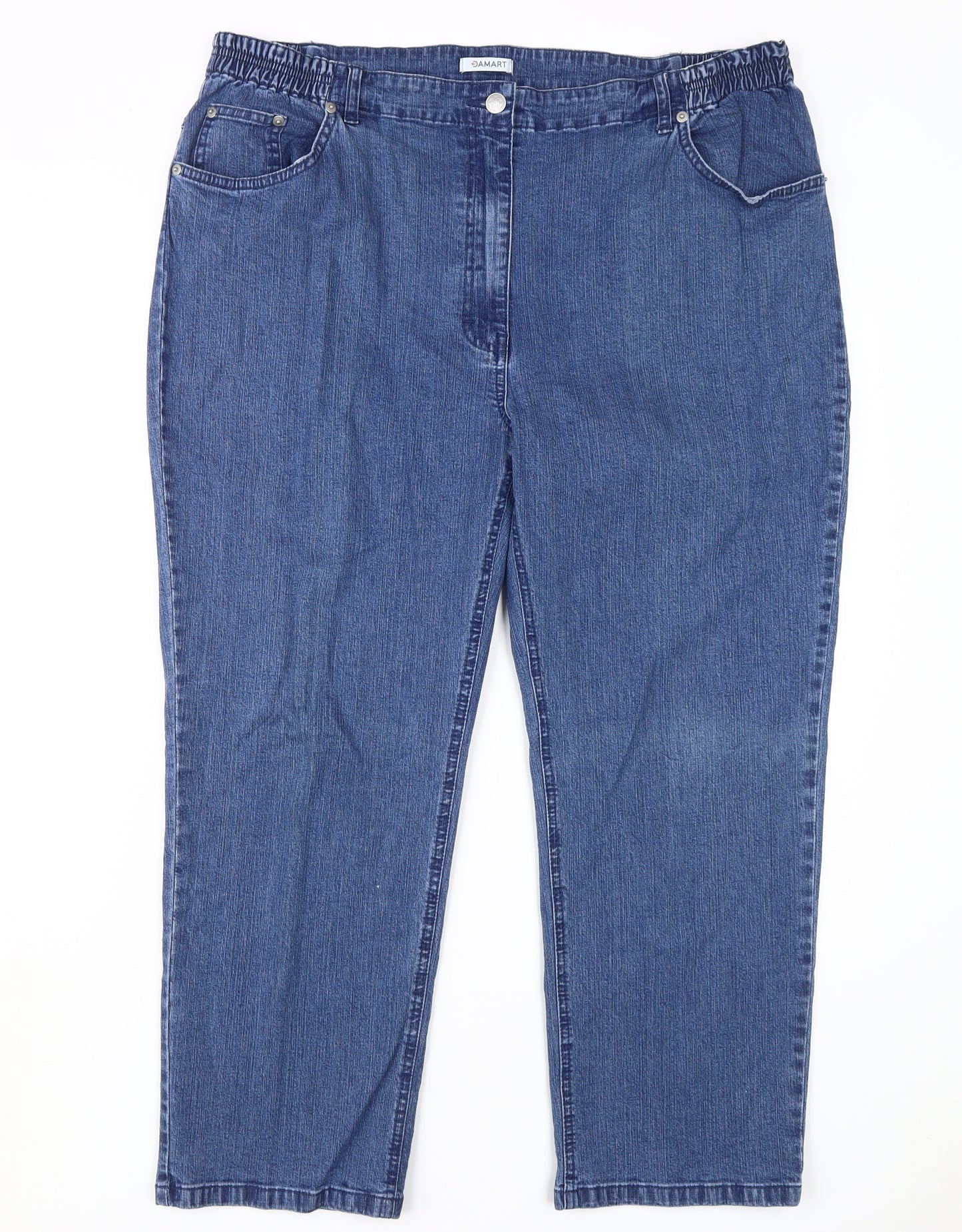 Damart Women's Plus Size Blue Straight Leg Jeans, Size 22