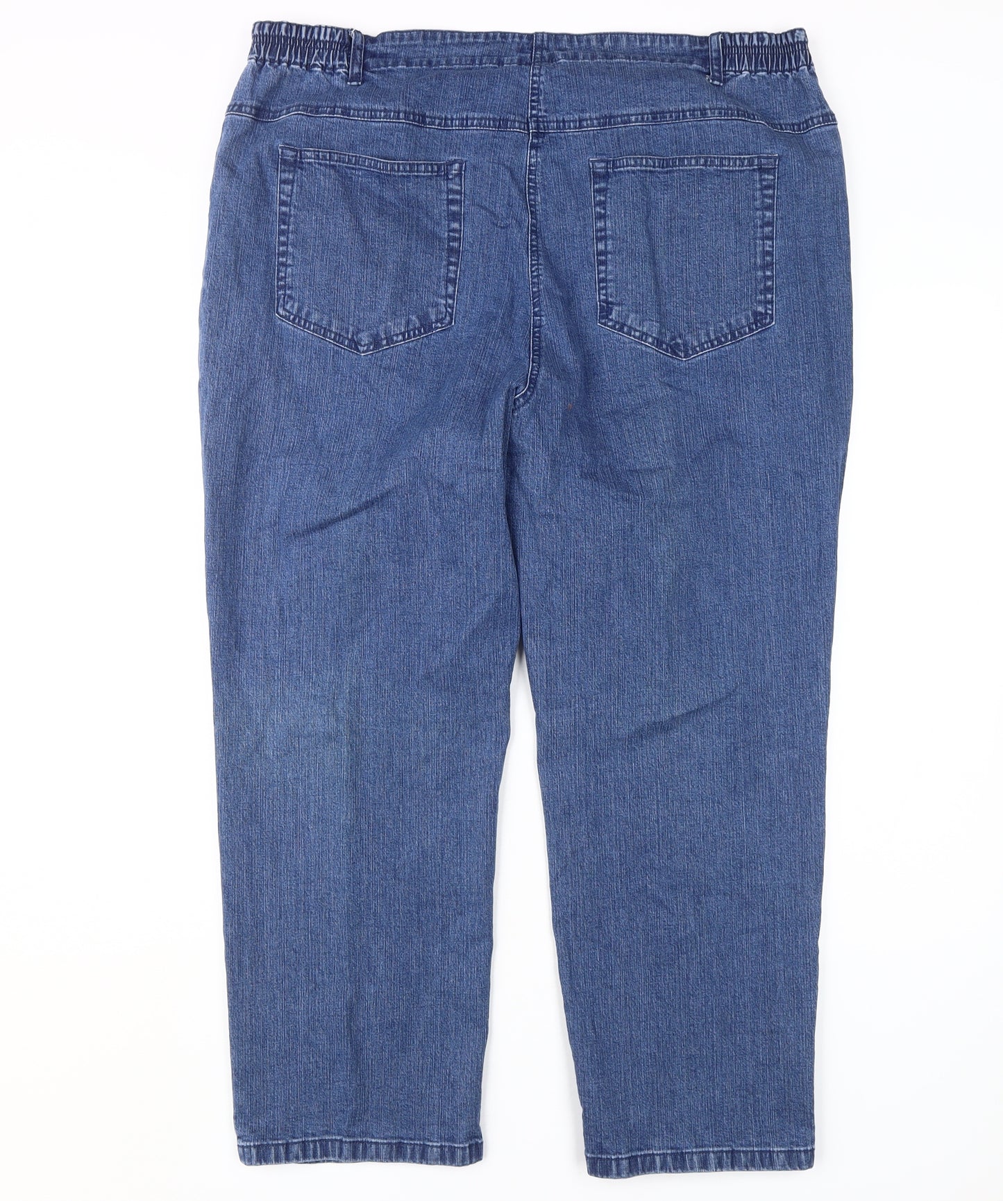 Damart Women's Plus Size Blue Straight Leg Jeans, Size 22