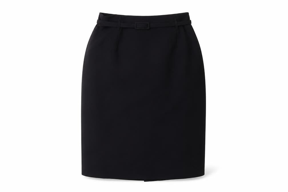 Front view of Next Women's Black Pencil Skirt, size 12, Zip Closure