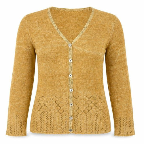 Opus Brown Women’s Cardigan Size S V-Neck Knit