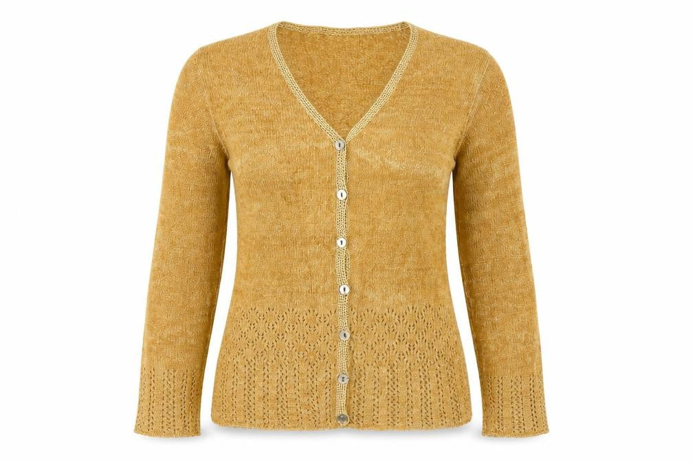 Opus Brown Women’s Cardigan Size S V-Neck Knit