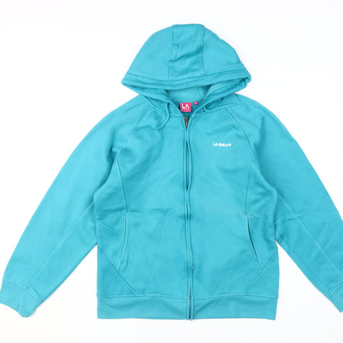 LA Gear Women's Blue Full Zip Hoodie Size 12