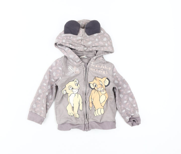 Disney Baby Lion King Hooded Jacket, 12-18 Months, Grey