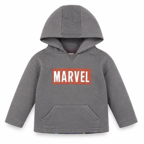 Marvel Unisex Baby Hooded Top Grey 18-24 Months Superhero